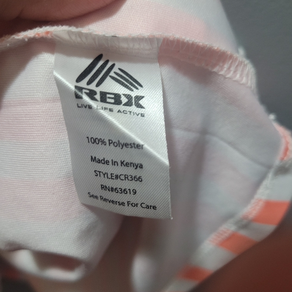 RBX Performance Racerback Striped Tank Top Size M - Picture 4 of 6